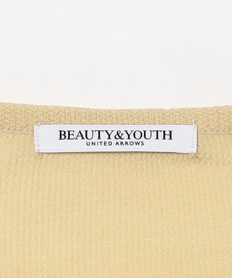 BEAUTY&YOUTH UNITED ARROWS「コットンシアーワッフル ヘンリーネック カットソー」|Tシャツ・カットソー|