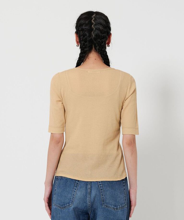 BEAUTY&YOUTH UNITED ARROWS「コットンシアーワッフル ヘンリーネック カットソー」|Tシャツ・カットソー|