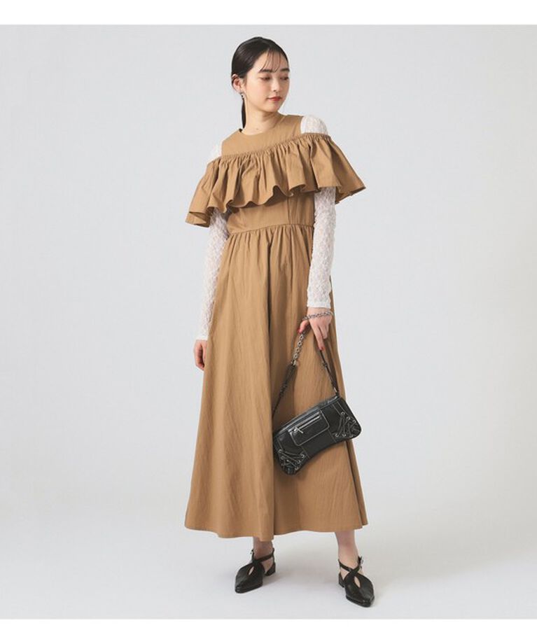 Ray BEAMS 「ストレッチレース クルーネック Tシャツ」|Tシャツ・カットソー|