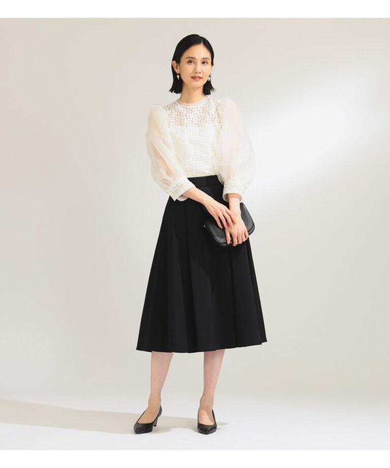 Demi-Luxe BEAMS 「エンブロイダリー パフスリーブ ブラウス」|シャツ・ブラウス|