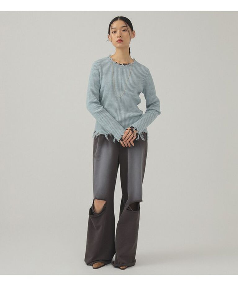 Ray BEAMS 「ダメージ スウェット パンツ」|その他|