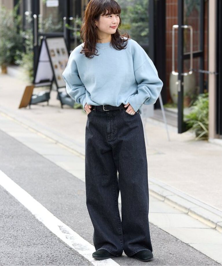 OUTDOOR PRODUCTS Usual Things「追加 ULTデニムハイライズルーズ5PKT」|デニム|