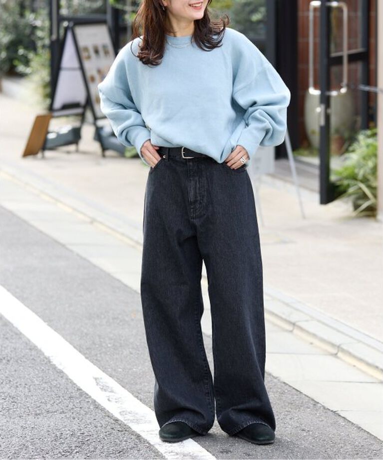 OUTDOOR PRODUCTS Usual Things「追加 ULTデニムハイライズルーズ5PKT」|デニム|