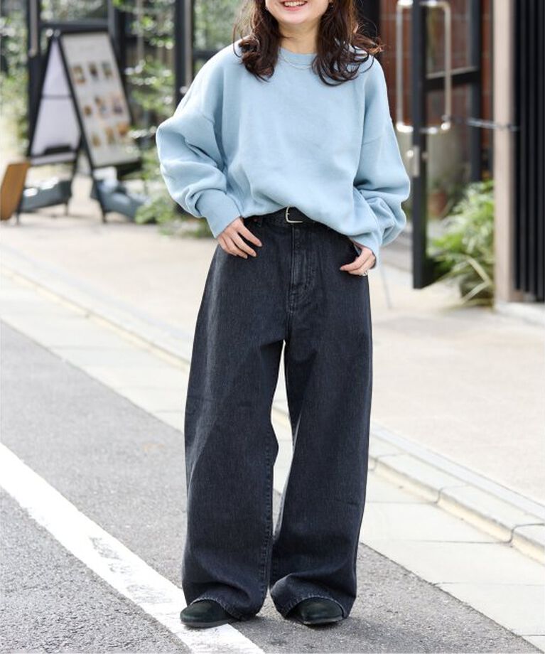 OUTDOOR PRODUCTS Usual Things「追加 ULTデニムハイライズルーズ5PKT」|デニム|