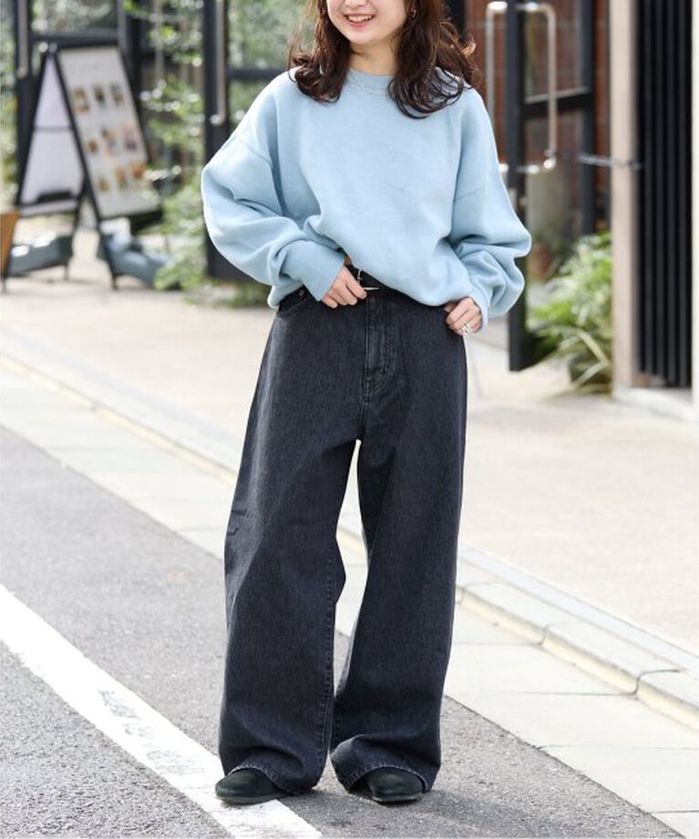 OUTDOOR PRODUCTS Usual Things「追加 ULTデニムハイライズルーズ5PKT」|デニム|