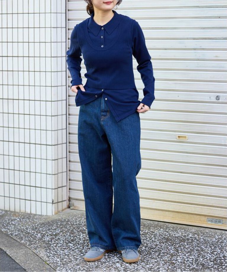 OUTDOOR PRODUCTS Usual Things「追加 ULTデニムハイライズルーズ5PKT」|デニム|