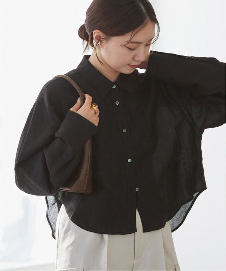 IENA「《追加予約》ラミーリヨセルショートシャツ」|シャツ・ブラウス|