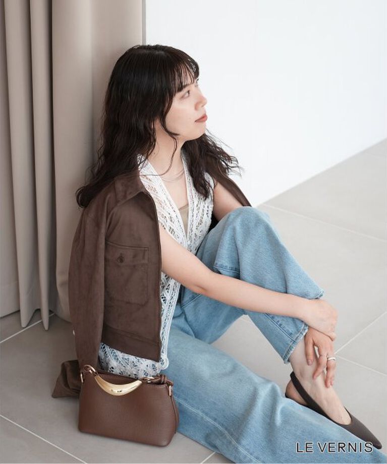 SLOBE IENA「LE VERNIS/ル ベルニ Sculpture boxy 244-210501」|ショルダー・メッセンジャー|