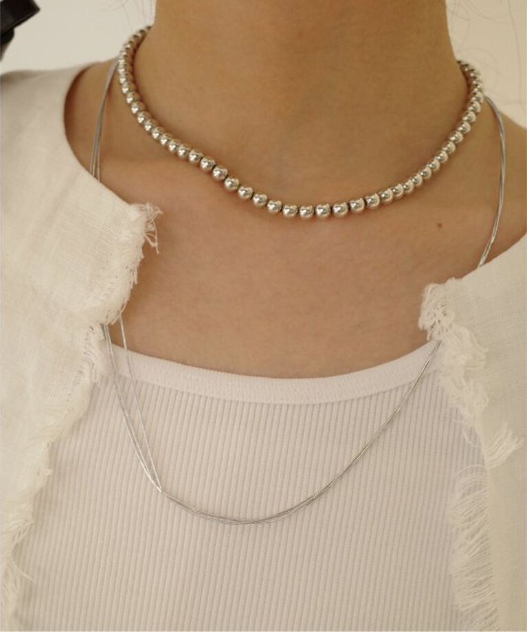 SLOBE IENA「Native SilverStreams ネックレス 3連 60cm NSA1003600」|ネックレス|