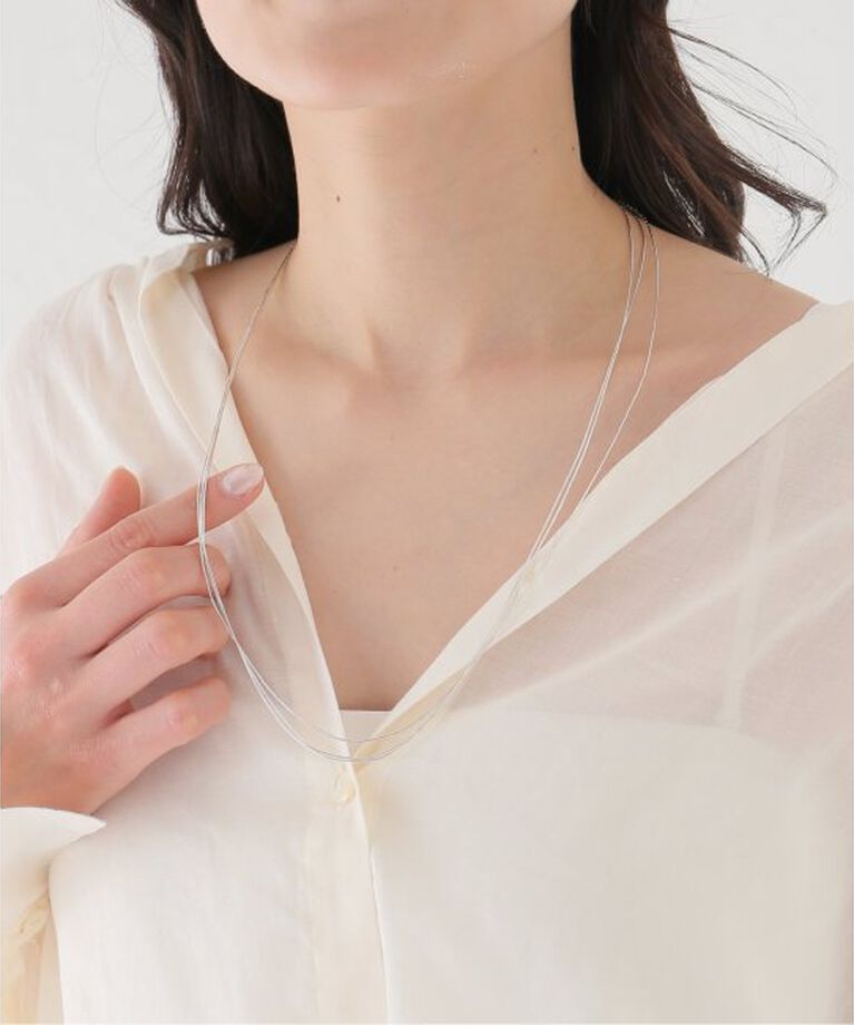 SLOBE IENA「Native SilverStreams ネックレス 3連 60cm NSA1003600」|ネックレス|