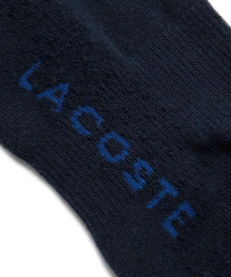 LACOSTE「足底パイル ロゴ スニーカー丈ソックス」|ソックス|