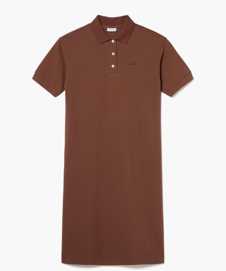 LACOSTE「ルーズフィット5分袖ポロドレス / ポロワンピース マキシ丈 ロング丈」|ワンピース|
