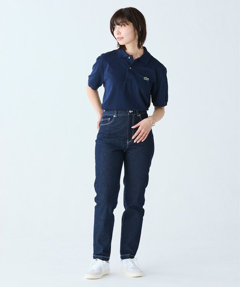 LACOSTE「通気性 イージーケア 軽量鹿の子ピケ L.12.12ライトウェイト半袖ポロシャツ」|ポロシャツ|