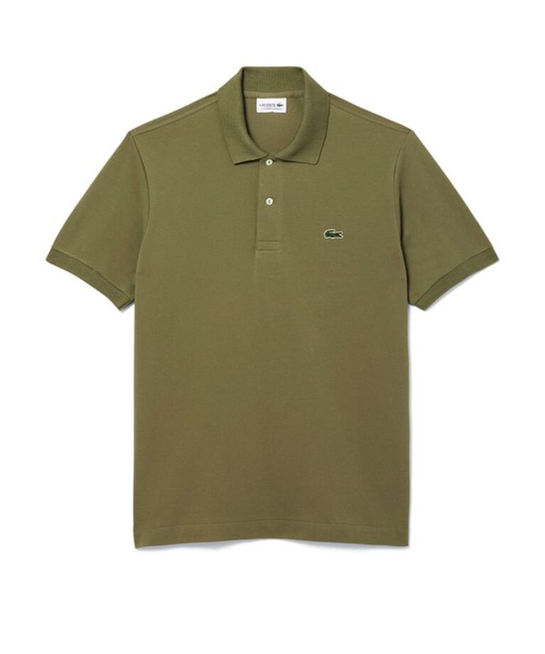 LACOSTE「通気性 イージーケア 軽量鹿の子ピケ L.12.12ライトウェイト半袖ポロシャツ」|ポロシャツ|カーキ