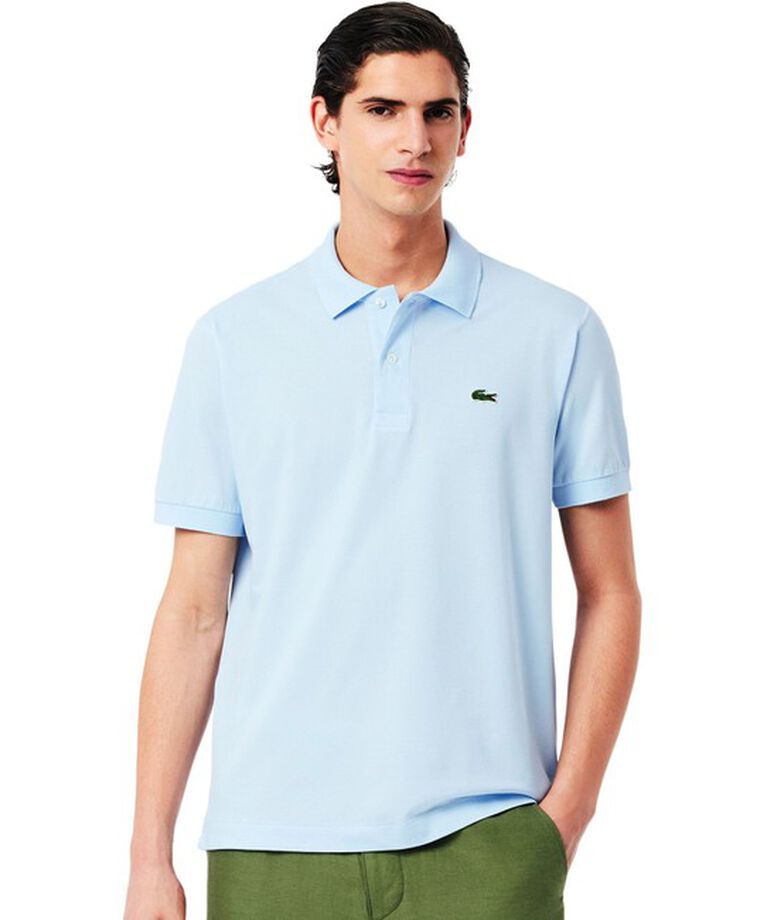 LACOSTE「通気性 イージーケア 軽量鹿の子ピケ L.12.12ライトウェイト半袖ポロシャツ」|ポロシャツ|ライトブルー