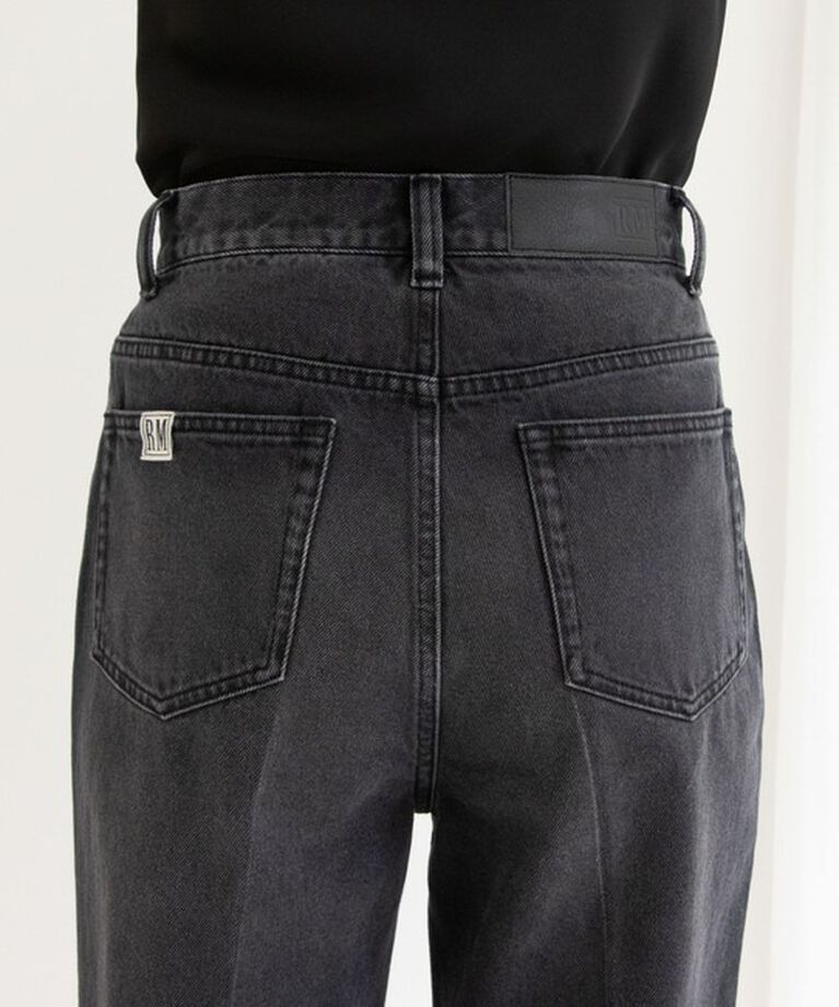 Rie Miller「【RM denim】センタープレスハイウエストデニム」|デニム|