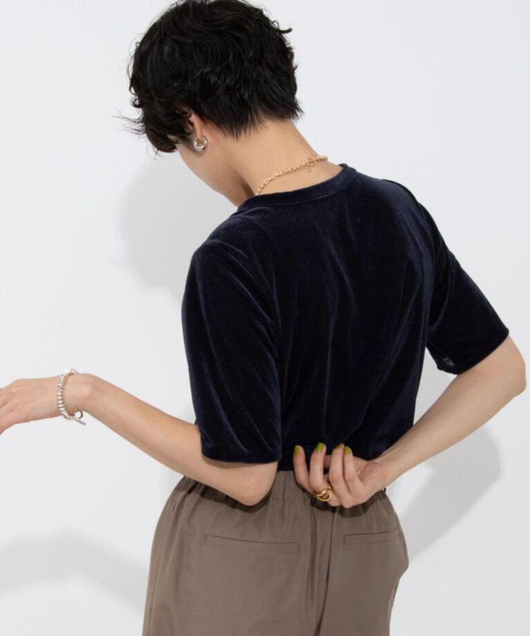 NOLLEY'S「シアーベロアTシャツ」|Tシャツ・カットソー|