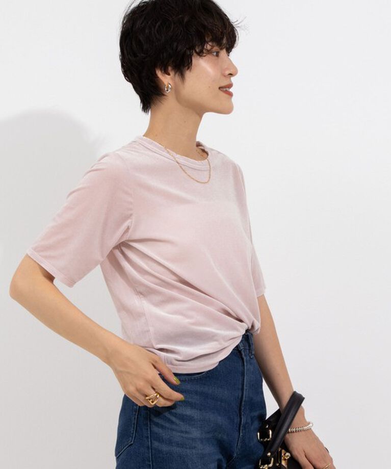 NOLLEY'S「シアーベロアTシャツ」|Tシャツ・カットソー|
