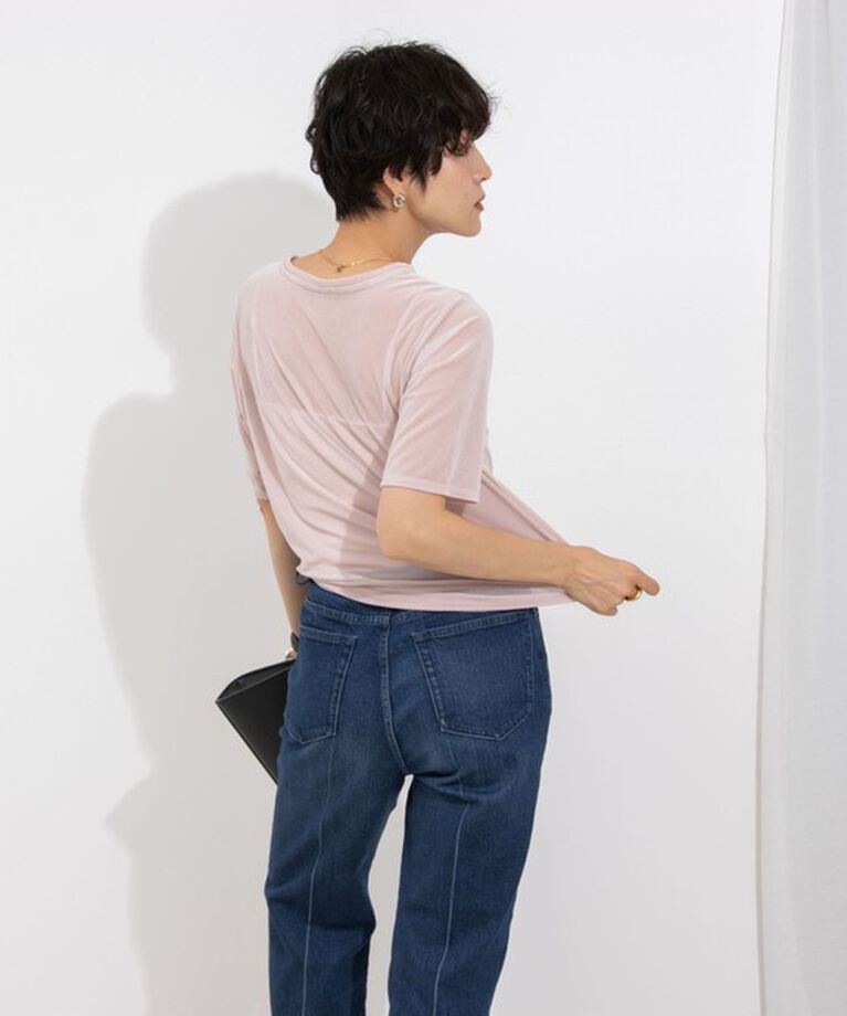 NOLLEY'S「シアーベロアTシャツ」|Tシャツ・カットソー|