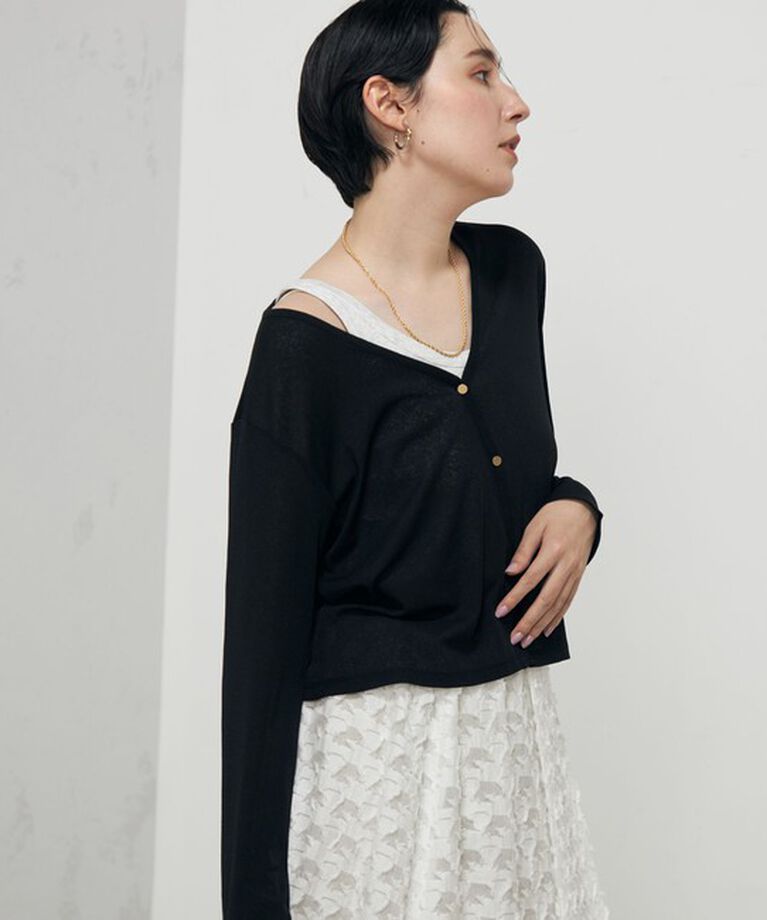 Rie Miller「Vネックカーディガン＋前後2WAYタンクトップ」|カーディガン|