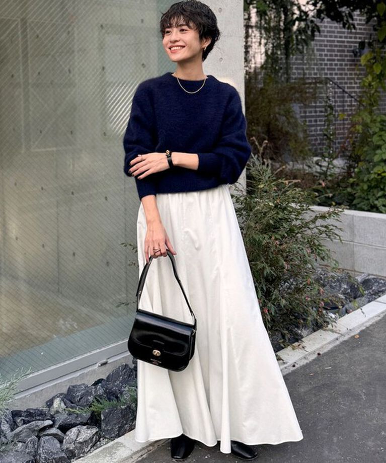 NOLLEY'S「ヘアリーモックネックプルオーバーニット」|ニット・セーター|