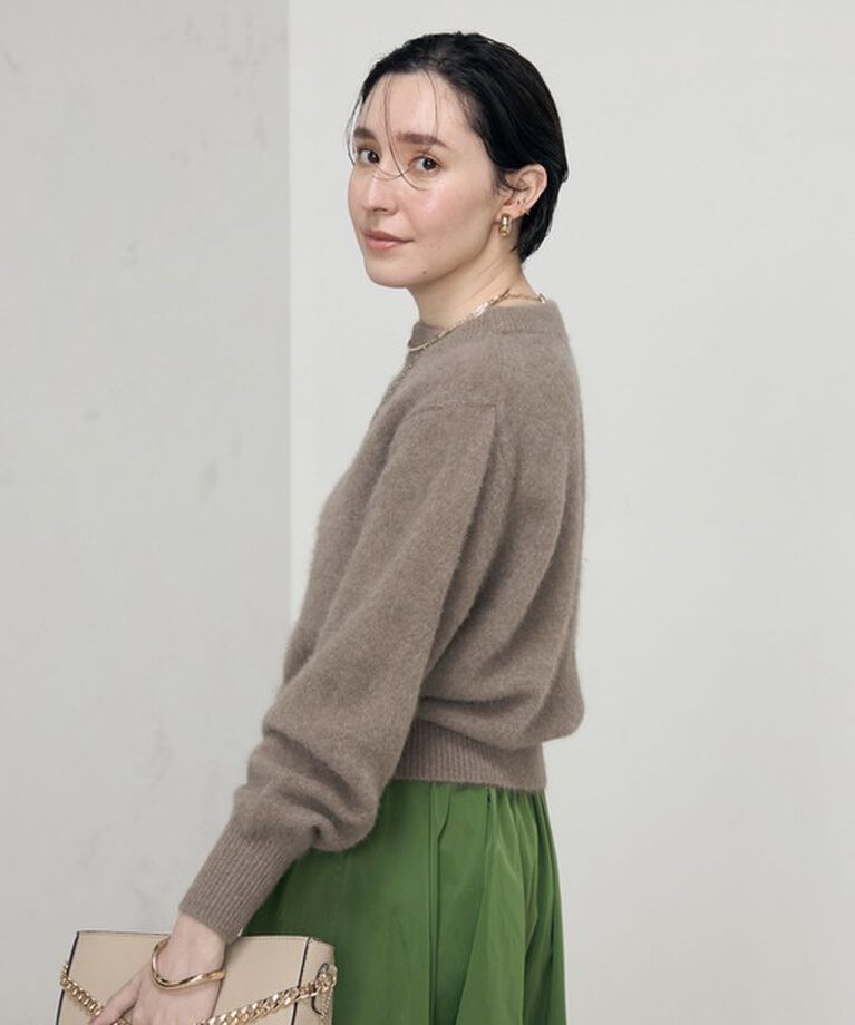 NOLLEY'S「ヘアリーモックネックプルオーバーニット」|ニット・セーター|