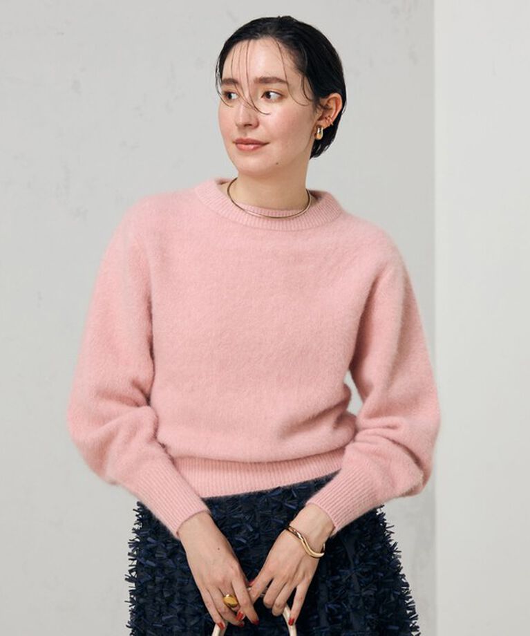 NOLLEY'S「ヘアリーモックネックプルオーバーニット」|ニット・セーター|