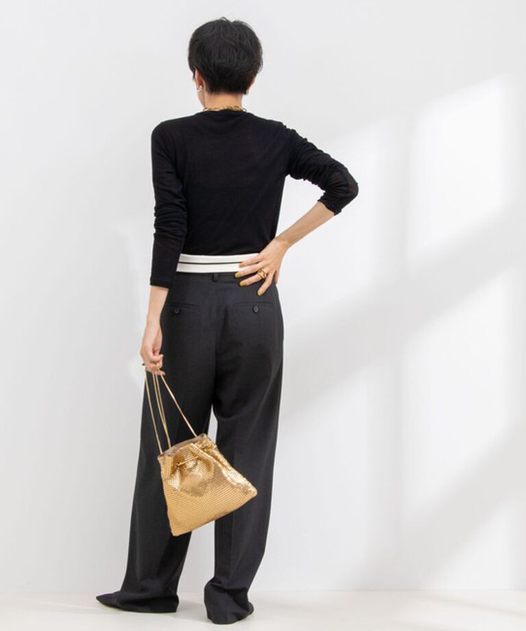 NOLLEY'S sophi「＜飯豊まりえさん着用＞ウォッシャブルウエスト折り返し2WAYワイドパンツ」|その他|