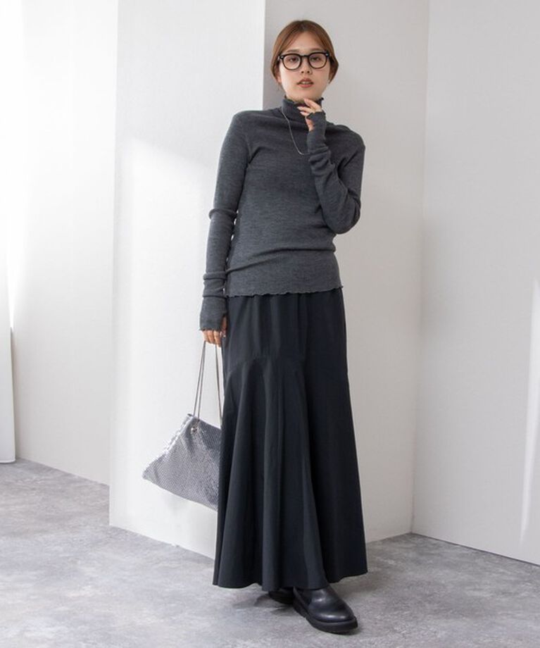 NOLLEY'S「MY STANDARDウォッシャブルリブタートル 24AW」|Tシャツ・カットソー|