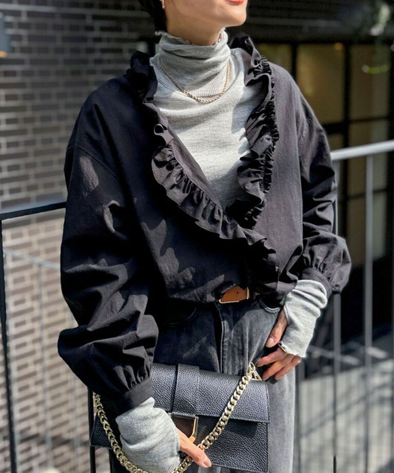 NOLLEY'S「MY STANDARDウォッシャブルリブタートル 24AW」|Tシャツ・カットソー|