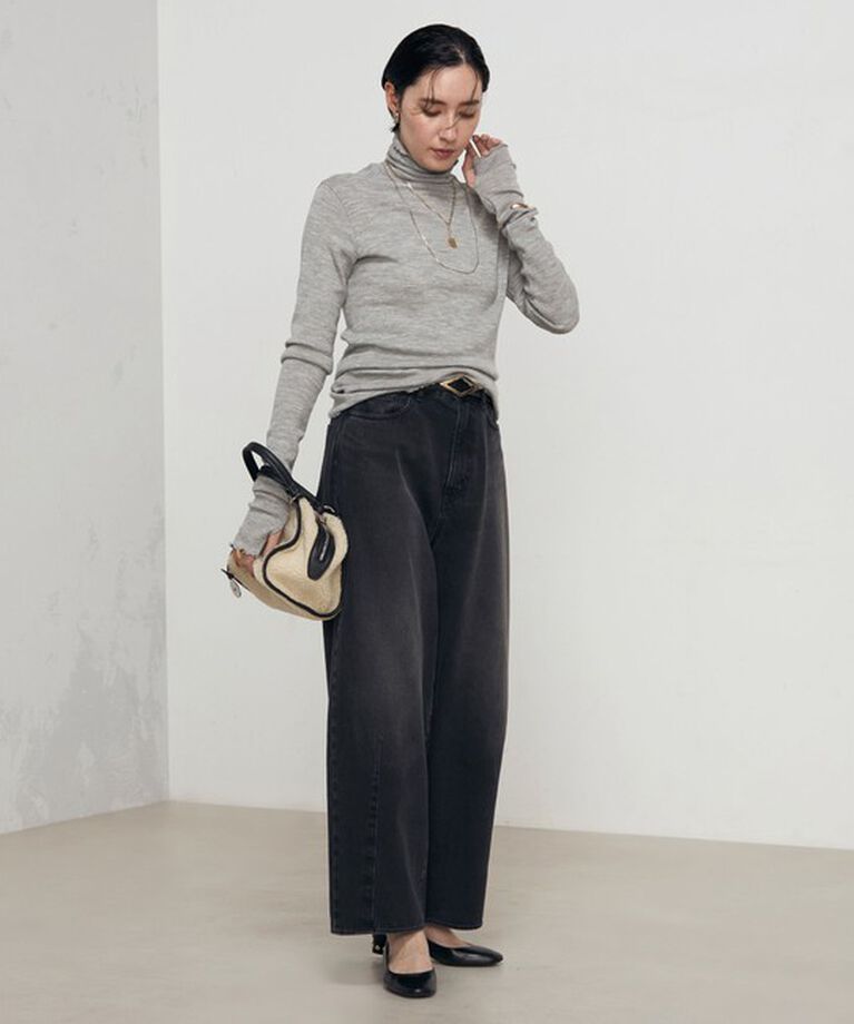 NOLLEY'S「MY STANDARDウォッシャブルリブタートル 24AW」|Tシャツ・カットソー|
