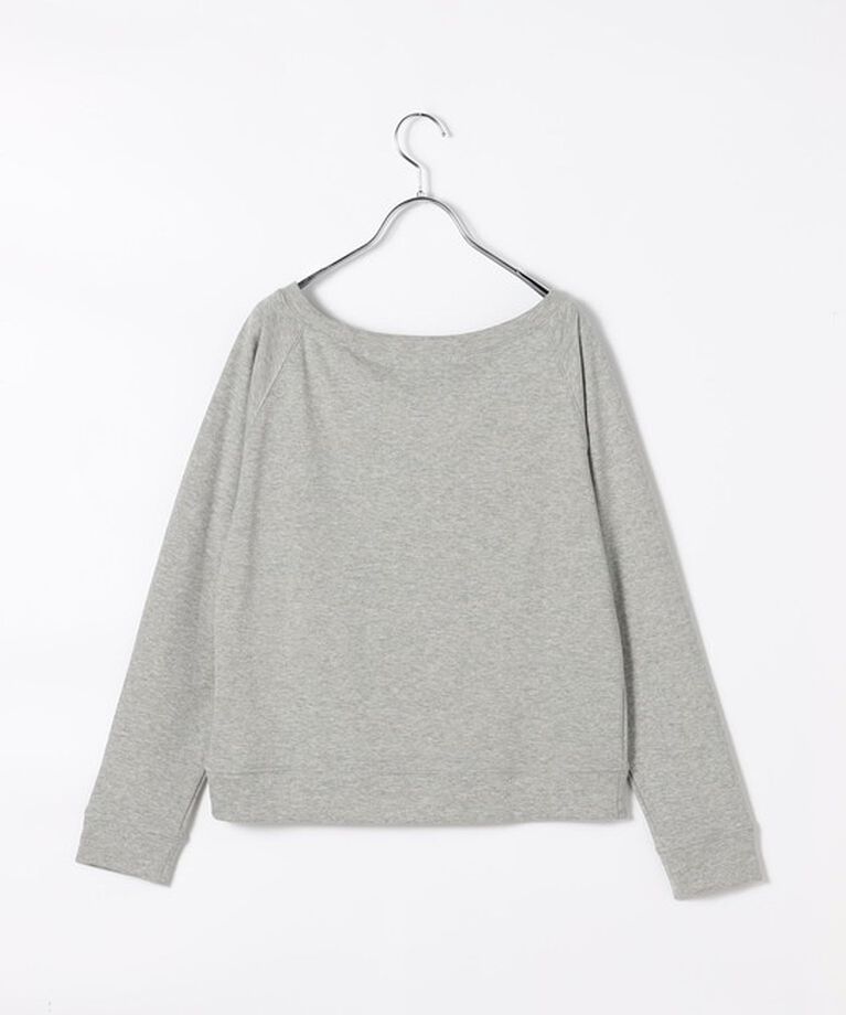 Rie Miller「ワイドネックミニ裏毛プルオーバーカットソー」|Tシャツ・カットソー|
