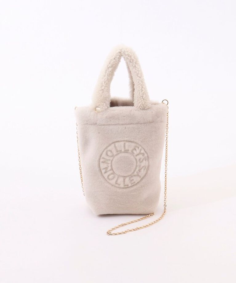 NOLLEY'S「ムートン刺繍バッグ　made in Italy」|トートバッグ|オフホワイト