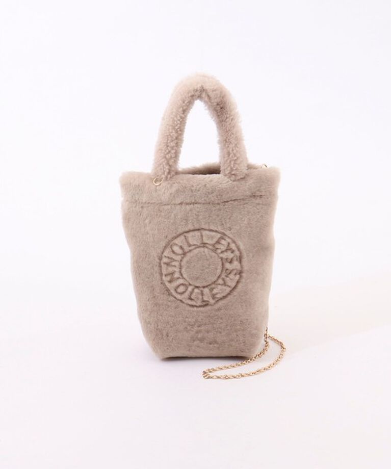 NOLLEY'S「ムートン刺繍バッグ　made in Italy」|トートバッグ|ベージュ