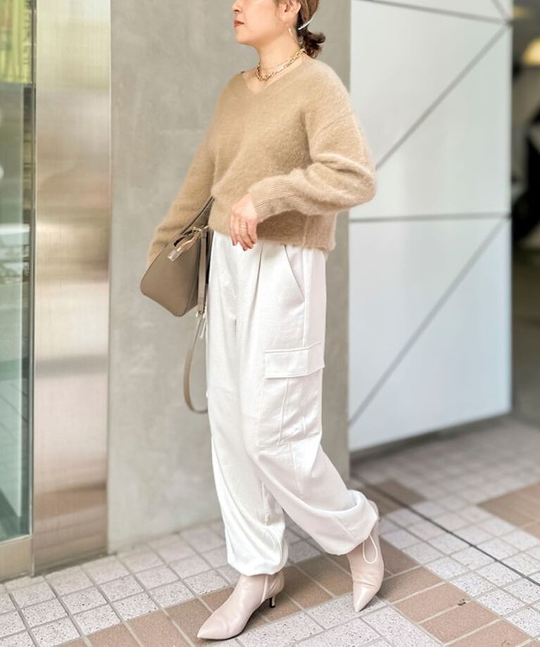 NOLLEY'S sophi「サテンドロストカーゴパンツ」|カーゴ|