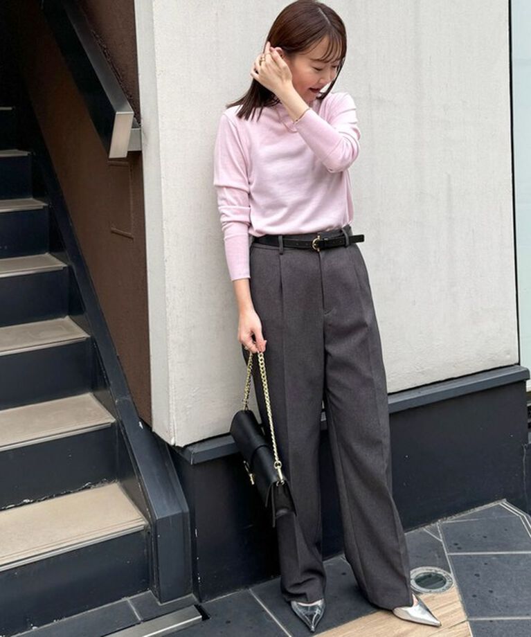 NOLLEY'S「ウォッシャブルウール調愛されイージーワイドパンツ」|その他|
