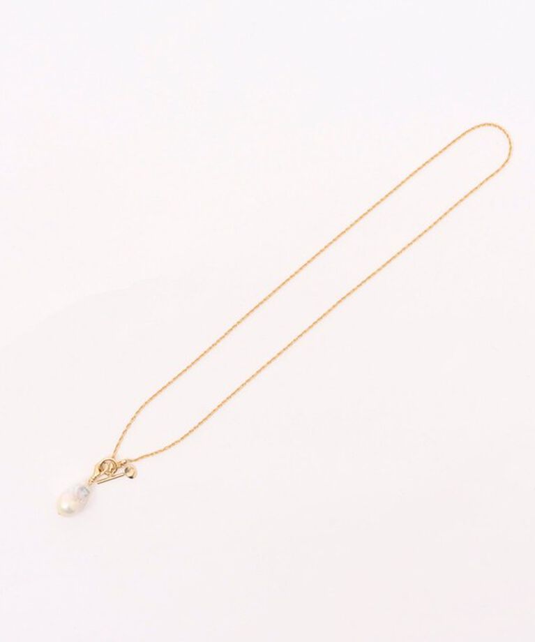 NOLLEY'S「Y字ネックレス&バロックパールチャーム」|ネックレス|