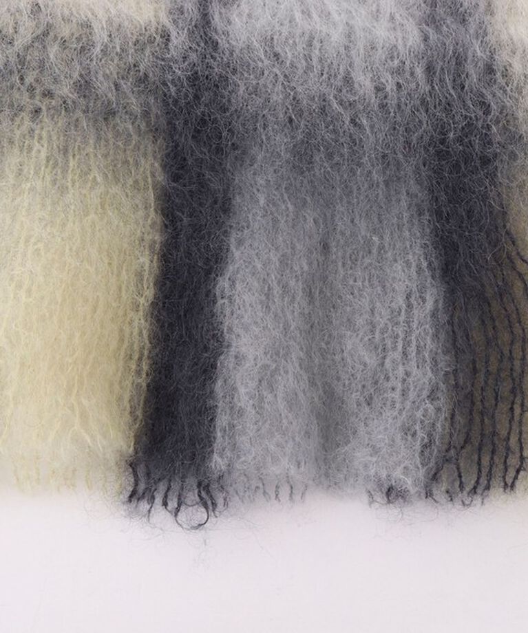 NOLLEY'S「【MANTAS EZCARAY/マンタス エスカライ】MOHAIR TARTAN/モヘヤチェックマフラー」|マフラー|