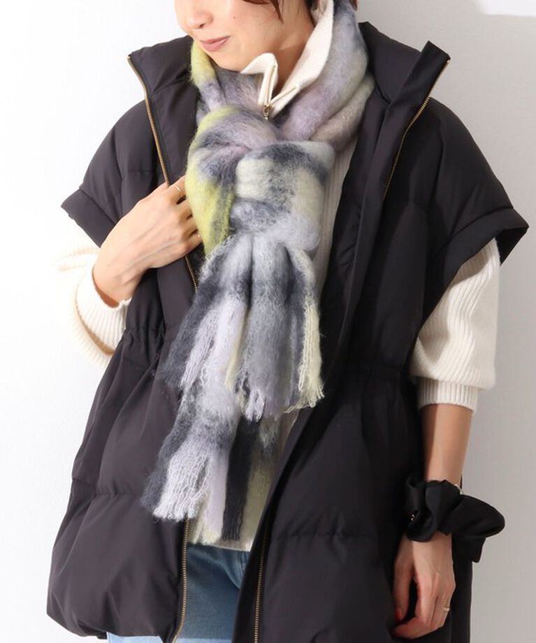NOLLEY'S「【MANTAS EZCARAY/マンタス エスカライ】MOHAIR TARTAN/モヘヤチェックマフラー」|マフラー|