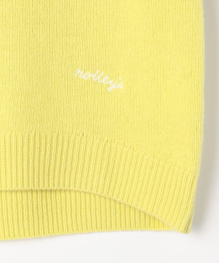 NOLLEY'S「ロゴ刺繍入りVネックプルオーバーニット」|ニット・セーター|