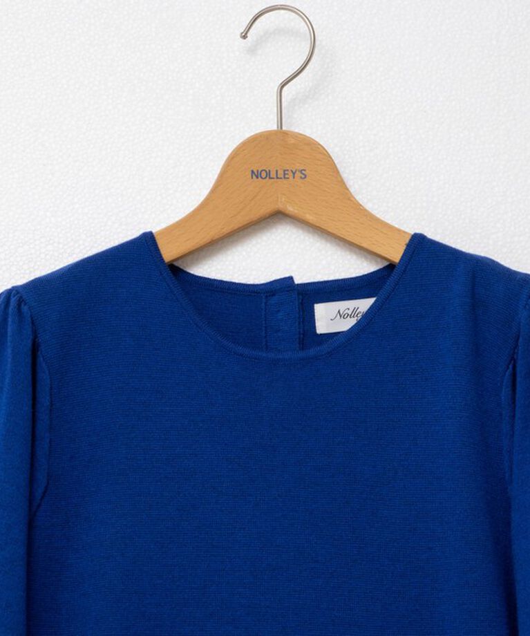 NOLLEY'S「《手洗い可能》ミラノリブ袖ボリュームワンピース」|ワンピース|