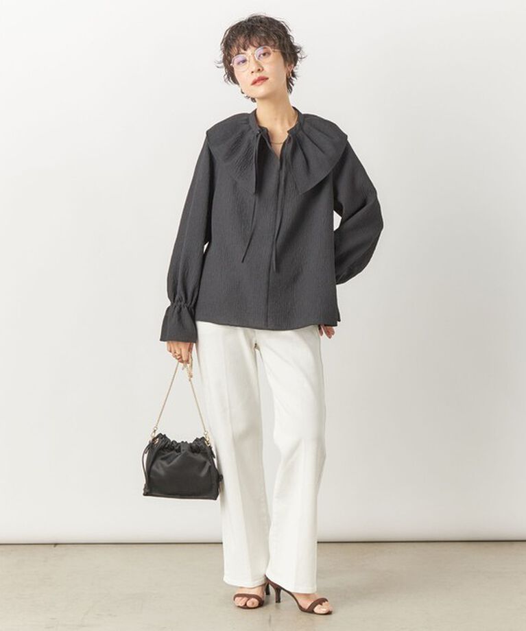 Rie Miller「【RM denim】センタープレスハイウエストデニム」|デニム|