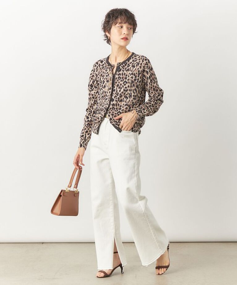 Rie Miller「【RM denim】スリットフレアハイウエストデニム」|デニム|