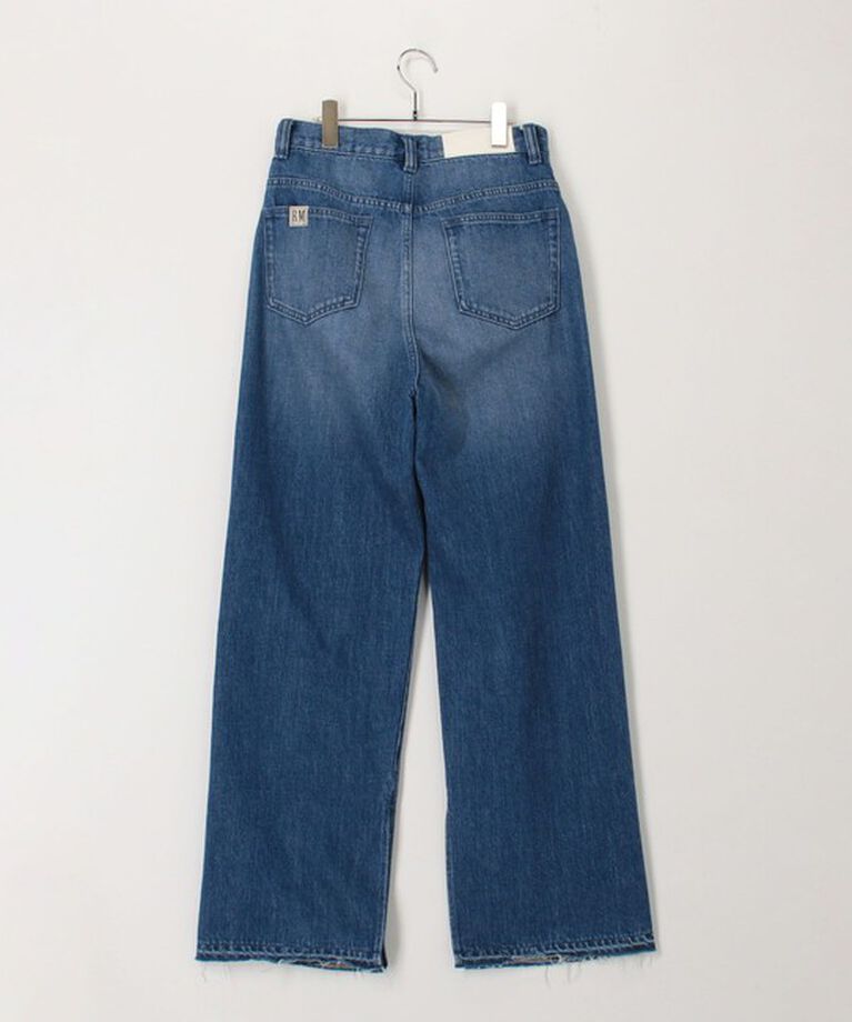 Rie Miller「【RM denim】スリットフレアハイウエストデニム」|デニム|