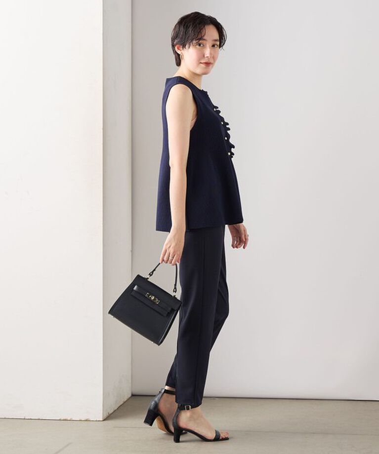 NOLLEY'S「《セットアップ対応》ウォッシャブルカットジョーゼットバックスリットパンツ」|その他|