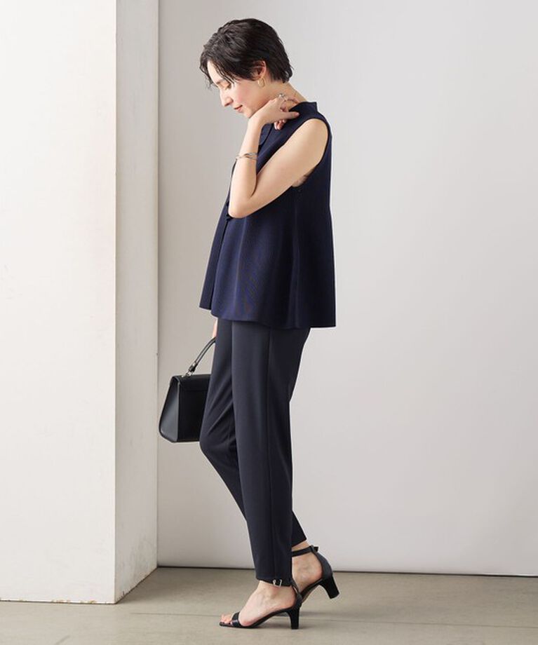 NOLLEY'S「《セットアップ対応》ウォッシャブルカットジョーゼットバックスリットパンツ」|その他|