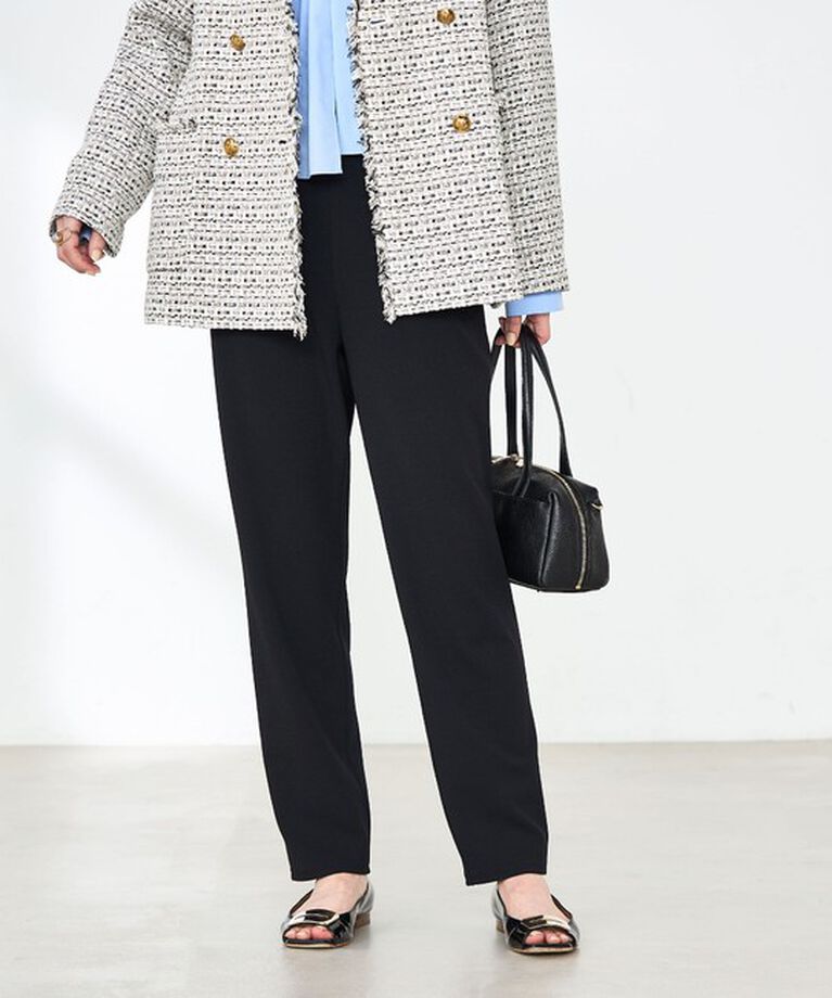 NOLLEY'S「《セットアップ対応》ウォッシャブルカットジョーゼットバックスリットパンツ」|その他|
