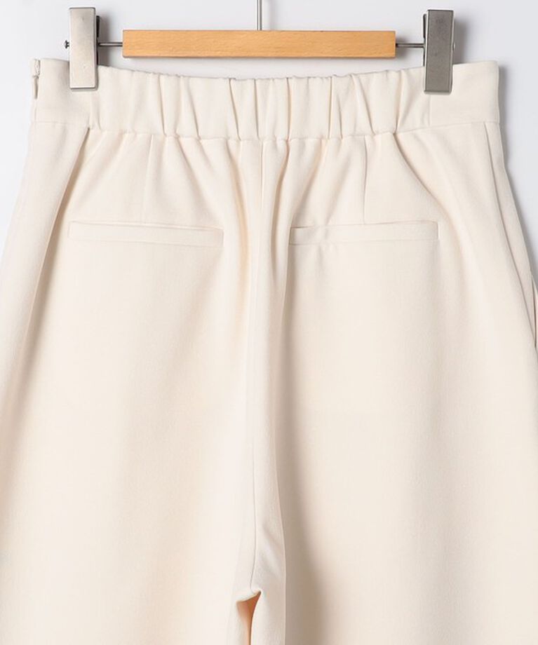 NOLLEY'S「《セットアップ対応》ウォッシャブルウール調サージストレッチタックセミワイドパンツ」|その他|