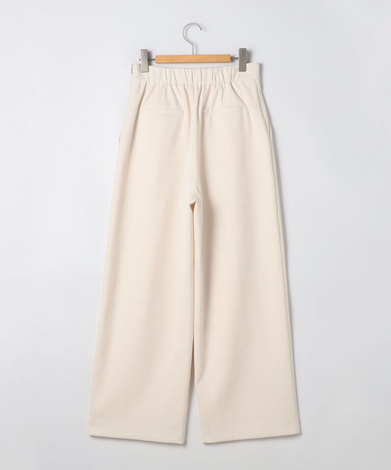 NOLLEY'S「《セットアップ対応》ウォッシャブルウール調サージストレッチタックセミワイドパンツ」|その他|