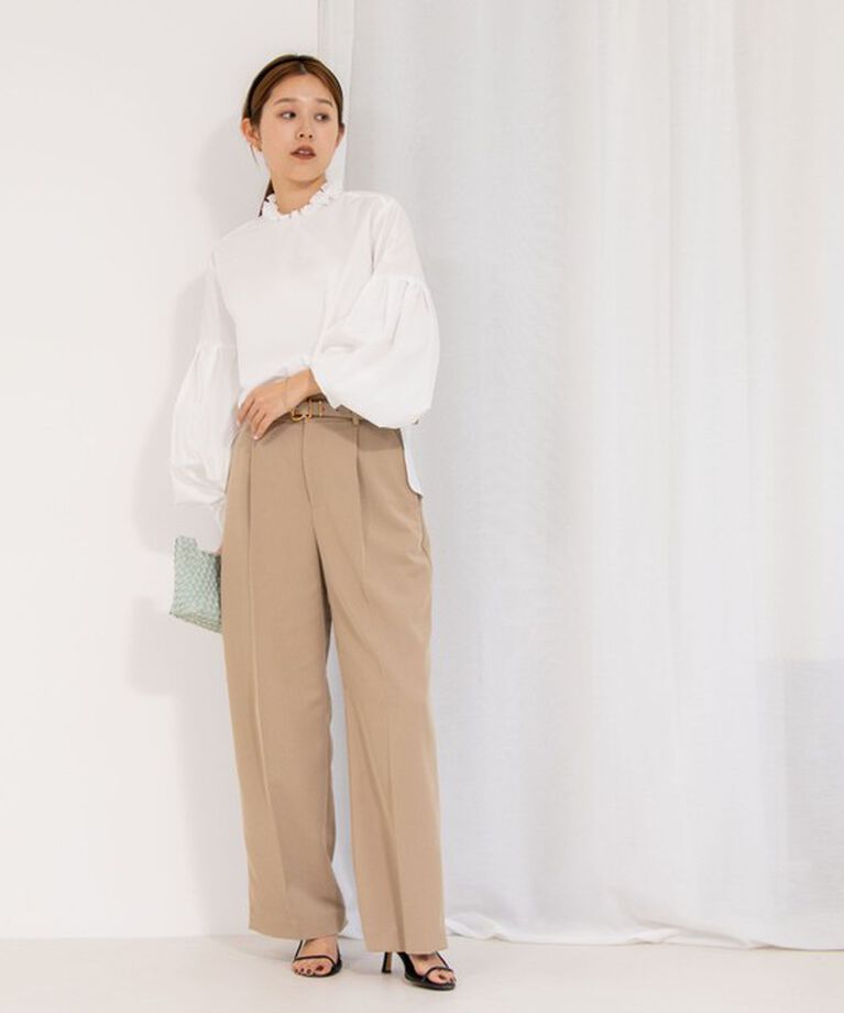 NOLLEY'S「ウォッシャブルクリスピーカルゼワイドパンツ」|その他|